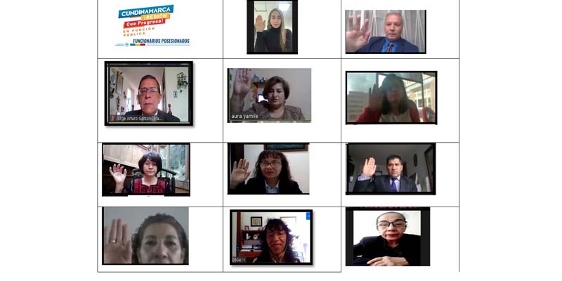 Tomaron posesión servidores de la Gobernación de Cundinamarca que ganaron encargos por Derecho preferencial


