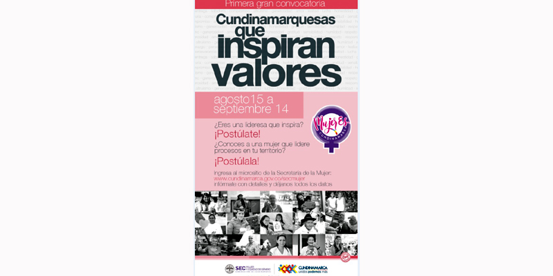 ¡Buscamos a las cundinamarquesas que inspiran!