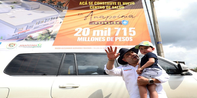 Nicolás García realizó visita a la construcción del Nuevo Centro de Salud de Anapoima