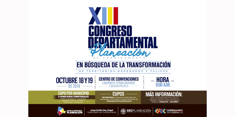 XIII Congreso Departamental de Planeación en Girardot