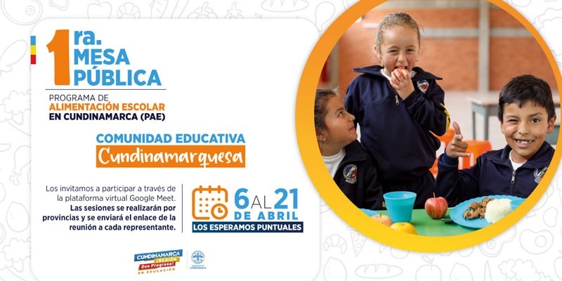 Comienzan las mesas públicas del Programa de Alimentación Escolar