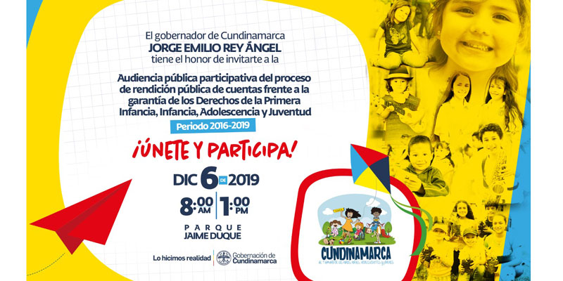 En el Parque Jaime Duque, gobernador Jorge Rey rinde cuentas a niños, niñas, adolescentes y jóvenes