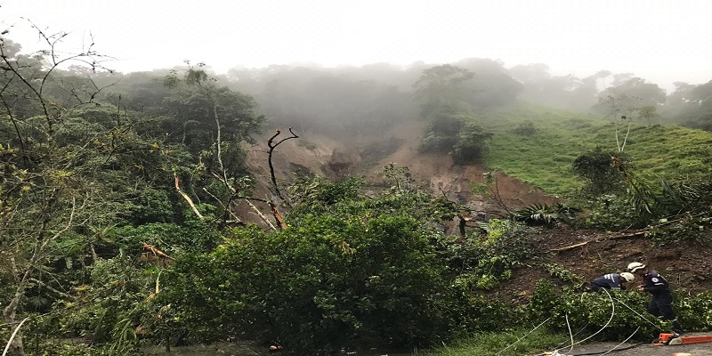 Una persona fallecida y 15 familias evacuadas deja un deslizamiento de tierra en el municipio de La Palma 