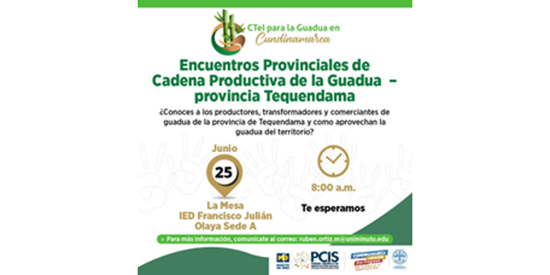 III Encuentro Provincial de la cadena productiva de la Guadua




