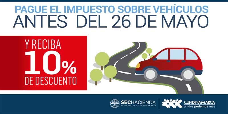 En Cundinamarca, madrugar sí paga. 10% de descuento en el Impuesto sobre Vehículos