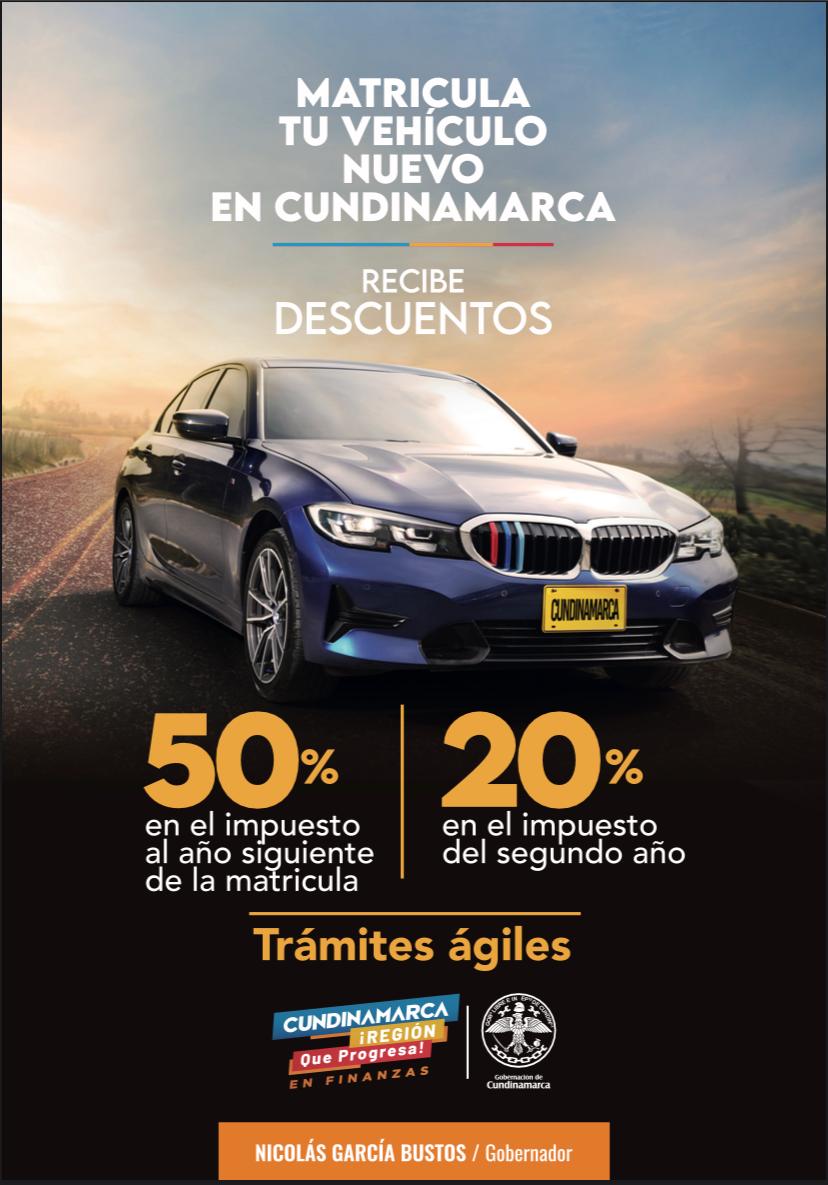 Descuentos en el impuesto sobre vehículos por matrículas de vehículos nuevos