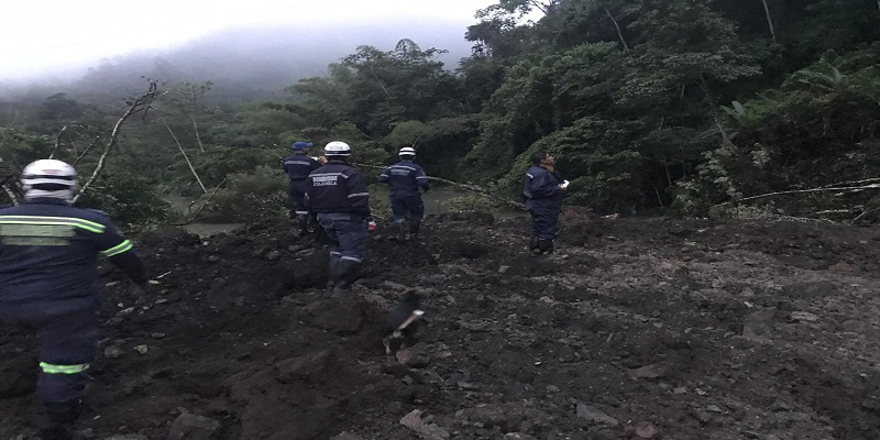 Una persona fallecida y 15 familias evacuadas deja un deslizamiento de tierra en el municipio de La Palma 