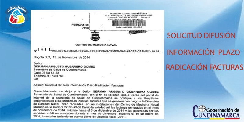 SOCIALIZACIÓN DIFUSION INFORMACIÓN PLAZO RADICACION FACTURAS