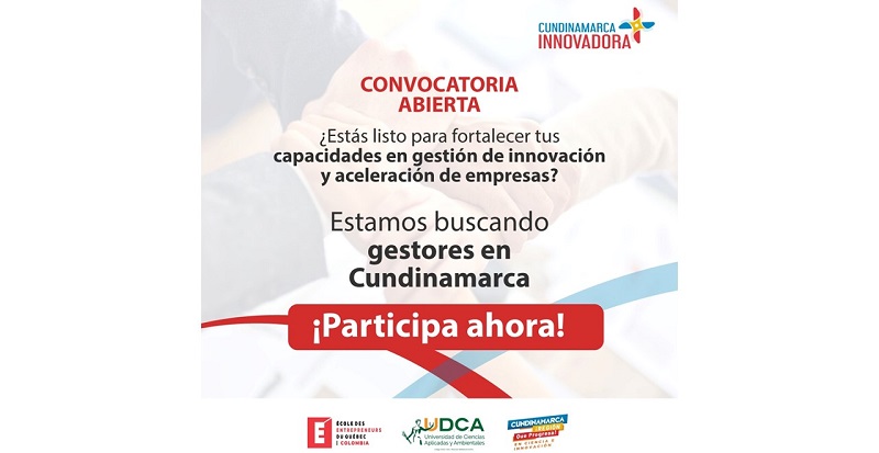 Gobierno departamental amplía plazo para participar en el proyecto Cundinamarca + Innovadora

