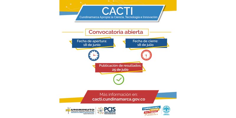 Convocatoria para participar en proyecto CACTI  cierra el próximo 18 de julio
