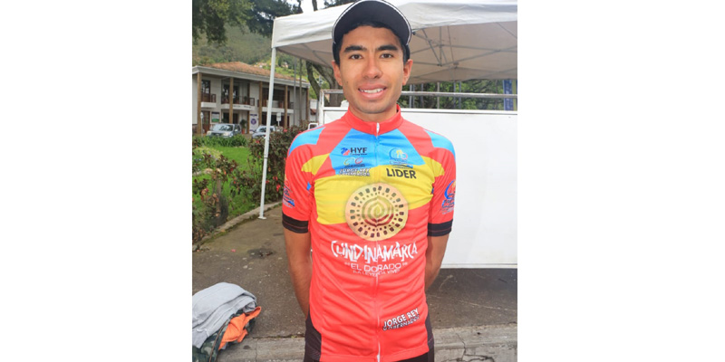 Wildy Enrique Sandoval, primer líder de la Vuelta a Cundinamarca