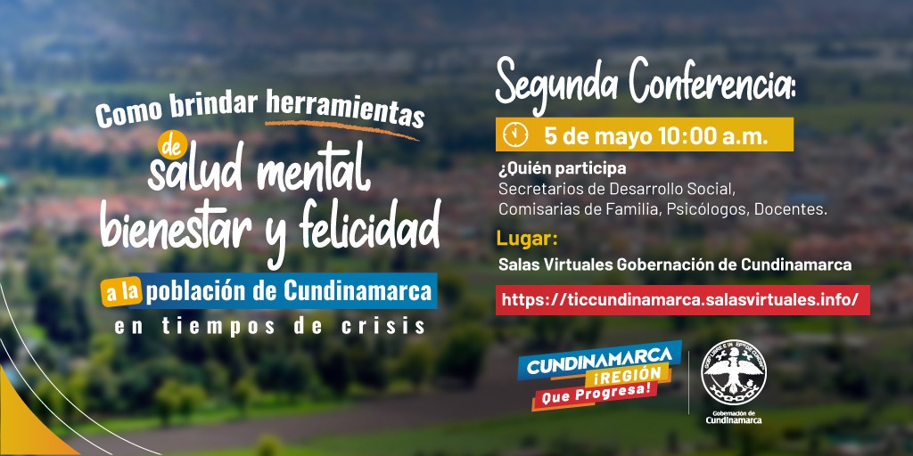 Gobernación de Cundinamarca brindará herramientas de liderazgo e inteligencia emocional mediante conferencias virtuales







