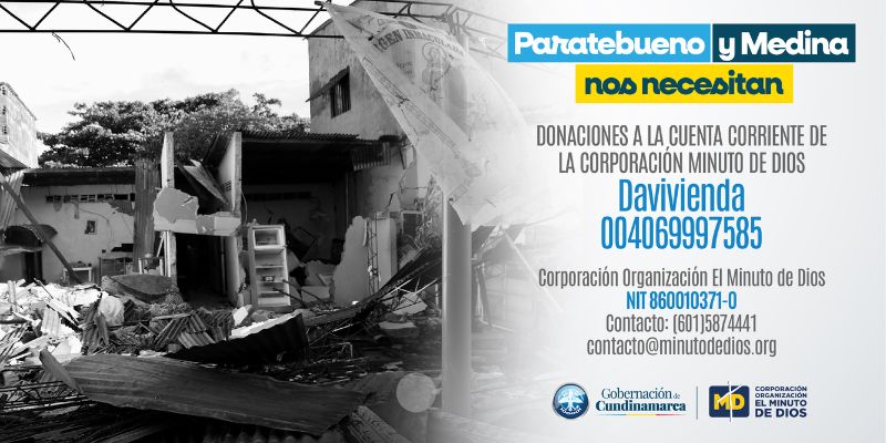 Gobernador Jorge Rey lanza campaña de donaciones para reconstruir Paratebueno y Medina