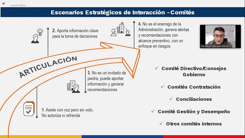 171 servidores públicos del Departamento fueron capacitados en el Rol de la Evaluación de la Gestión del Riesgo
