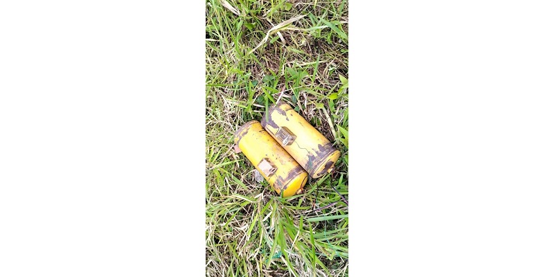Ejército realizó la detonación controlada de dos cilindros bomba en Guayabetal






