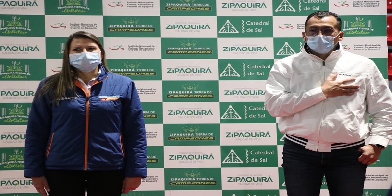 Deportistas de la Liga de Parálisis Cerebral de Cundinamarca, reciben implementos deportivos

