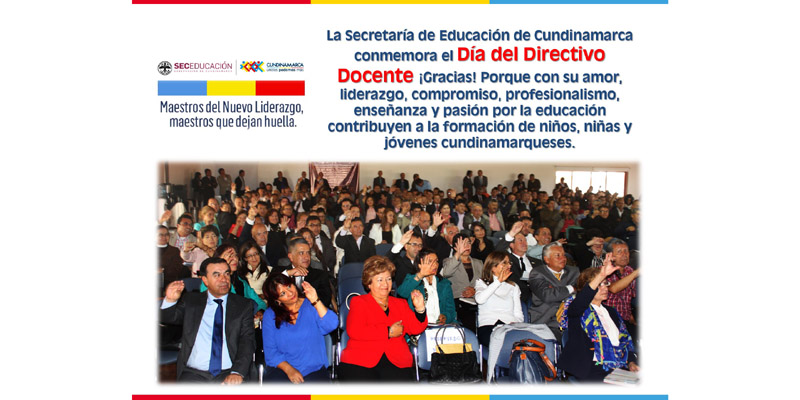 Cundinamarca celebra el Día de los Directivos Docentes