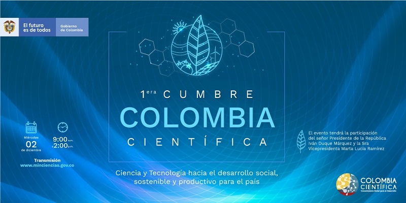 Primera cumbre Colombia científica, espacio virtual





