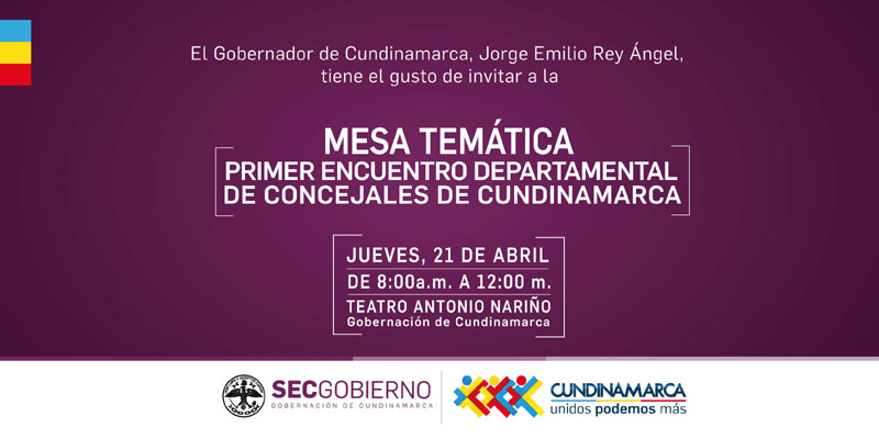 Primer encuentro departamental de concejales de Cundinamarca
