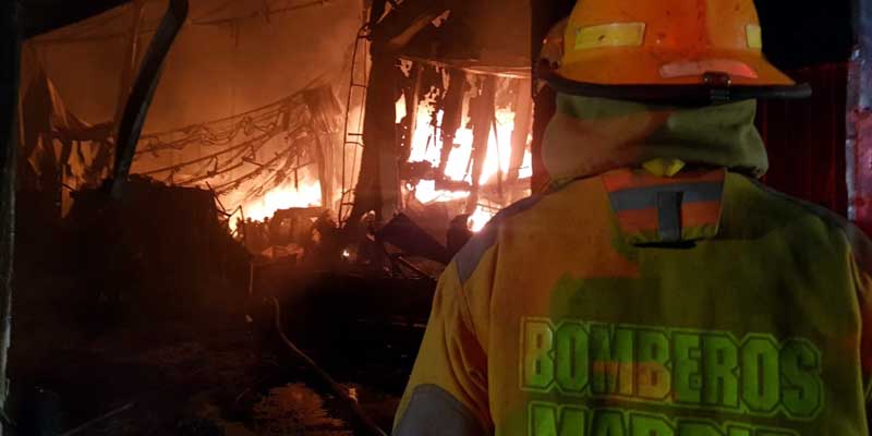 Evaluación de daños e inspección técnica tras incendio estructural en el parque industrial Celta de Funza
































