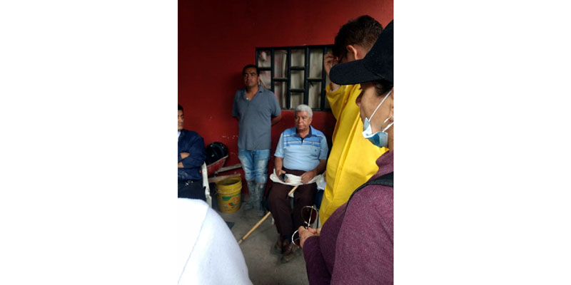 Gobernador Rey solicitó no abandonar por un minuto a los damnificados del centro poblado de Murca
