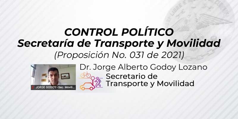 Control político a la administración departamental









