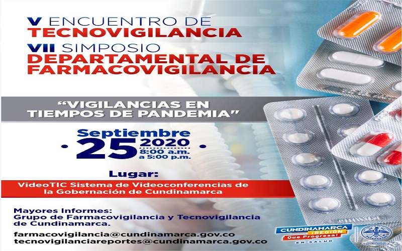 V Encuentro de Tecnovigilancia y VII Simposio Departamental de Farmacovigilancia “Vigilancias en Tiempos de Pandemia”