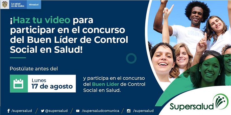 Cundinamarca y Supersalud promueven el concurso “Buen Líder en Control Social en Salud”


