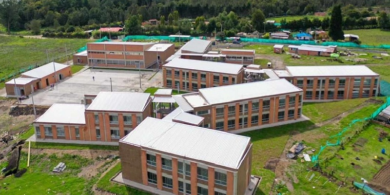 Sólo falta un 5% para terminar la nueva sede educativa “Nuestra Señora de la Gracia”, en Bojacá