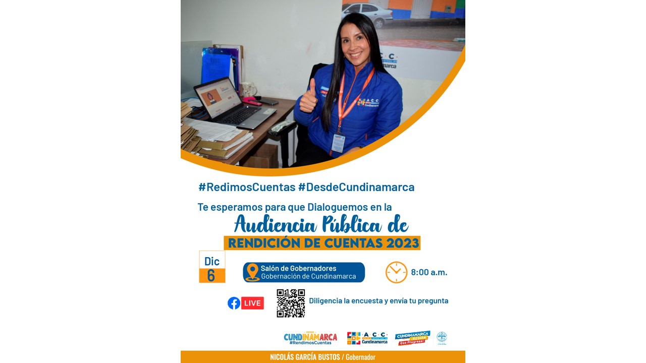 EN LA ACC, DESDE CUNDINAMARCA RENDIMOS CUENTAS
