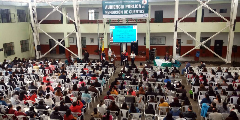 Éxito en jornada de rendición de cuentas del sector educativo