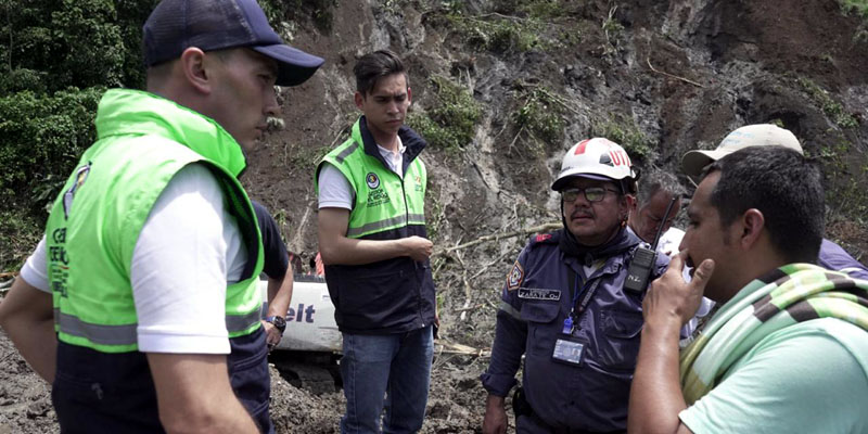 Atención integral y permanente del gobierno departamental a emergencia en La Palma