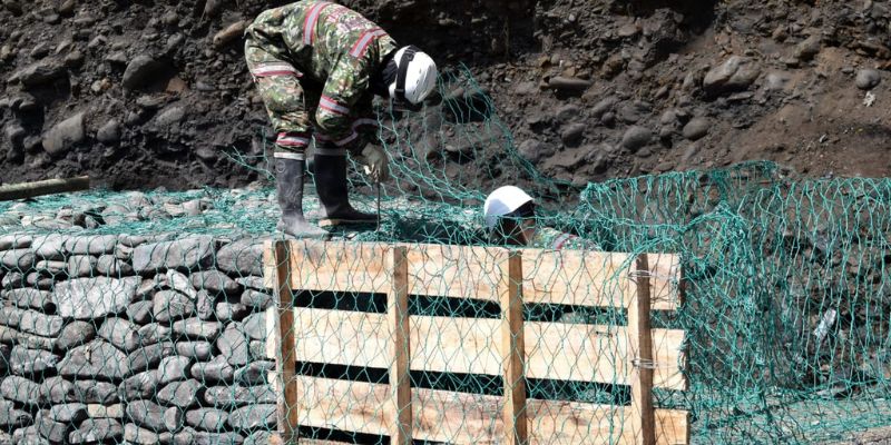 Gobernación de Cundinamarca y UAEGRD avanzan en obra de mitigación en Útica para reducir riesgos del río Negro