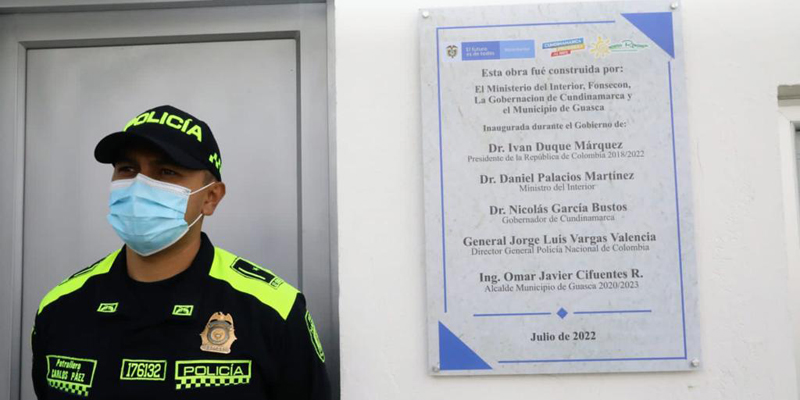 Gobiernos Nacional y Departamental inauguran nueva Estación de Policía en Guasca














