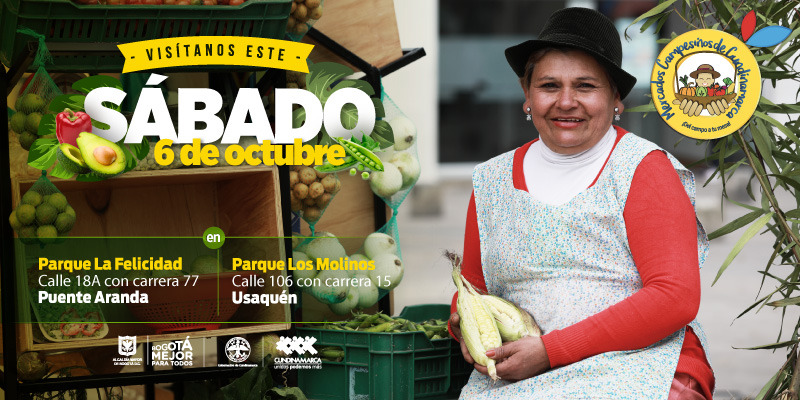 Mercados campesinos en Bogotá este fin de semana