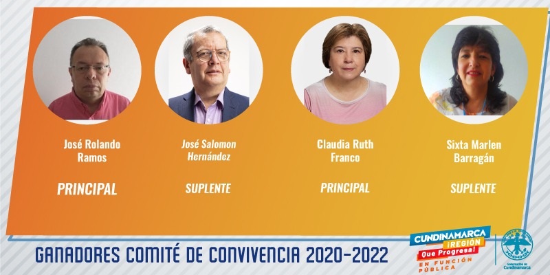 Nuevos Representantes de los empleados ante el Comité de Convivencia Laboral 2020 – 2022 en la Gobernación de Cundinamarca

