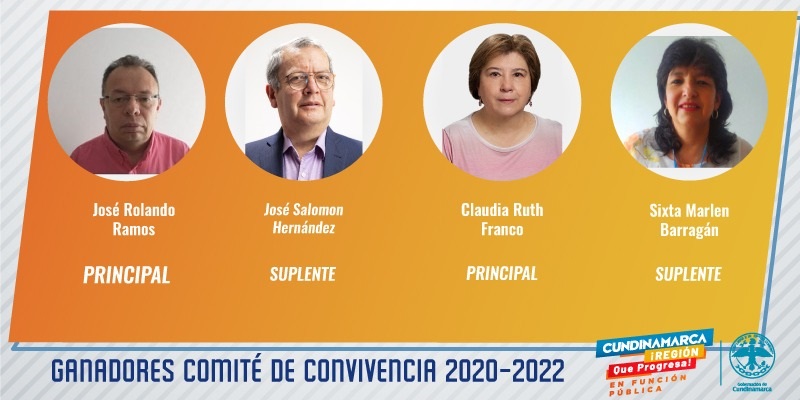 Nuevos Representantes de los empleados ante el Comité de Convivencia Laboral 2020 – 2022 en la Gobernación de Cundinamarca

