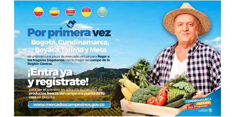 Hasta el próximo sábado 25 de julio hay plazo para comprar una de las 7.000 canastas de mercado 100% cundinamarqués