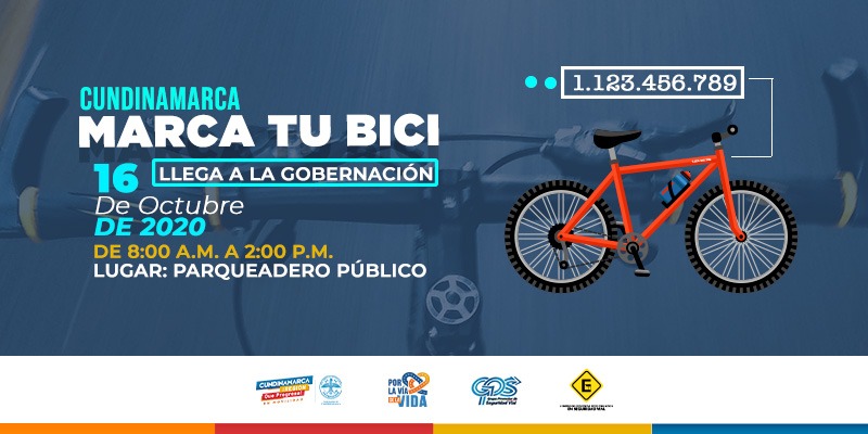 A la Gobernación de Cundinamarca llega Marca tu bici

