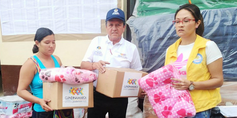 Más de 100 personas recibieron ayudas humanitarias en el municipio de Caparrrapí