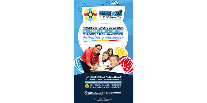 En Cundinamarca es un hecho la innovación curricular con enfoque de felicidad y bienestar




