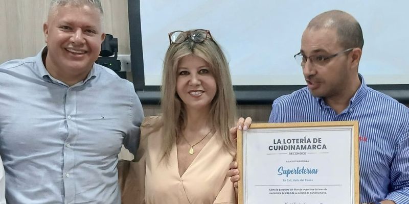 Lotería de Cundinamarca impulsa ventas con incentivos y premia a sus mejores distribuidores