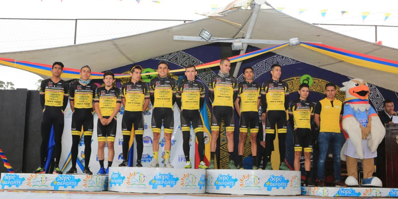 Wildy Enrique Sandoval, primer líder de la Vuelta a Cundinamarca