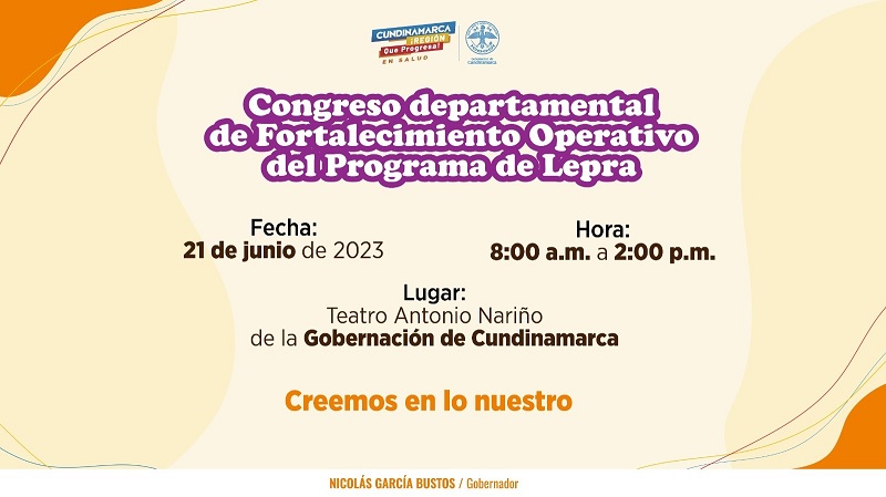  imagen: Congreso Departamental para el Fortalecimiento Operativo del Programa de Lepra