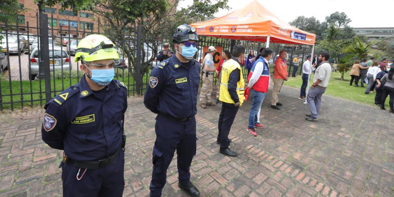 Gobernación de Cundinamarca participó en simulacro de evacuación