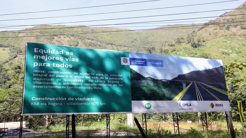 Comienza la construcción del viaducto del kilómetro 58, en la vía al Llano

