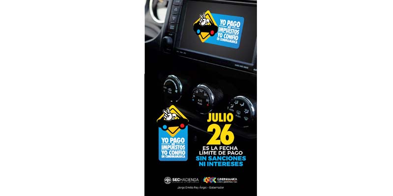 Este 26 de julio vence plazo para que los cundinamarqueses paguen su impuesto de vehículo 2019














