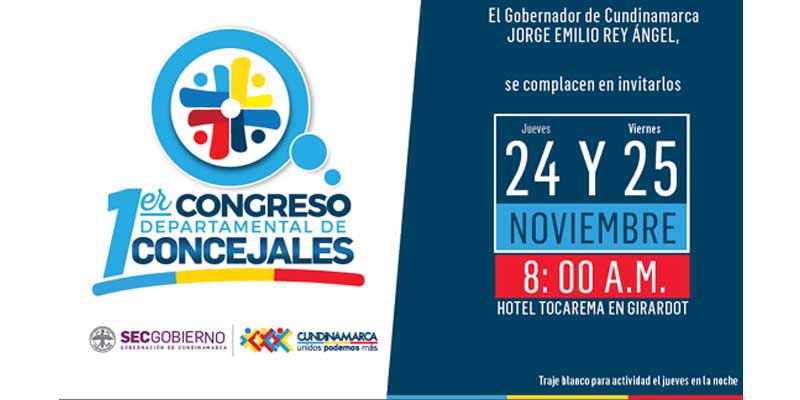 En Girardot se realizará el I Congreso Departamental de Concejales 


