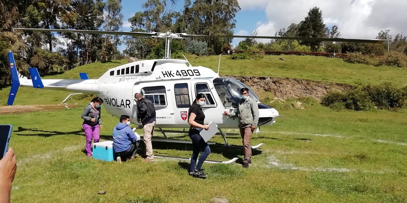 Cundinamarca primer departamento con helicóptero para traslado de vacunas contra Covid 19