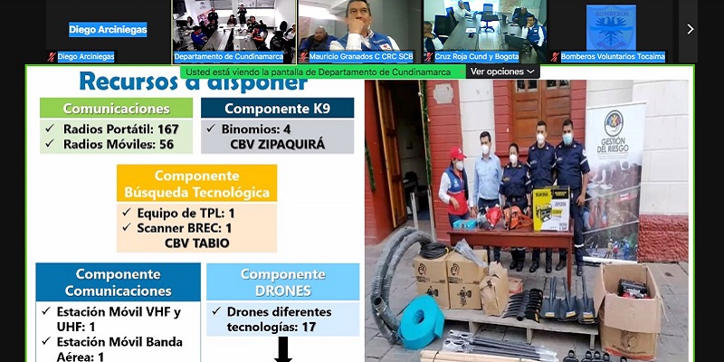 Mesa técnica para activar el plan de contingencia y estrategia a emergencias por situación actual Volcán Nevado del Ruíz
